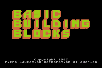 BASIC Building Blocks atari screenshot