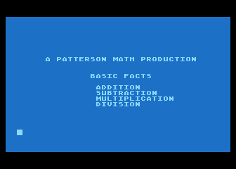 Basic Facts atari screenshot