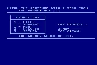 Basic Language Skills atari screenshot