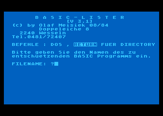 BASIC-Lister — screenshot 1