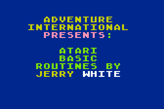 BASIC Routines for the Atari — screenshot 1