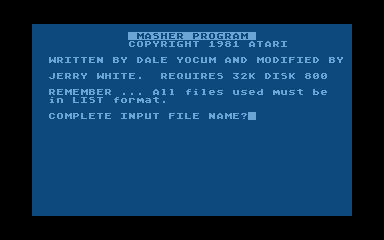 Basic Utility Diskette