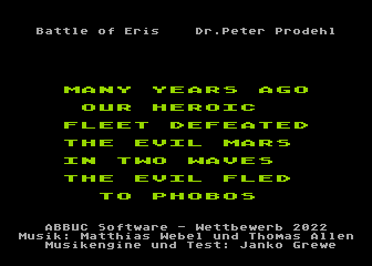 Battle of Eris atari screenshot