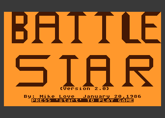 Battle Star atari screenshot