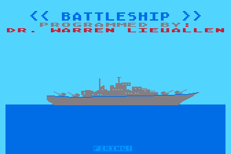 Battleship atari screenshot