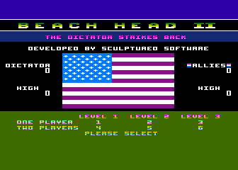 Beach Head II atari screenshot