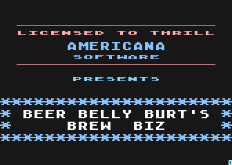 Beer Belly Burt's Brew Biz atari screenshot