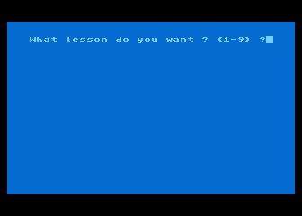 Beginning Typing atari screenshot