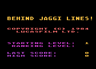 Behind Jaggi Lines! atari screenshot