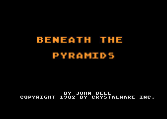 Beneath the Pyramids atari screenshot