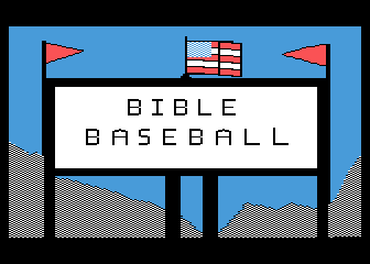 Bible Baseball atari screenshot