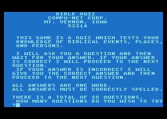 Bible Quiz — screenshot 1