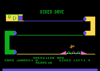 Biker Dave atari screenshot