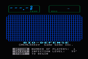 Bio-Defense atari screenshot