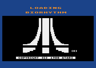 Biorhythm atari screenshot