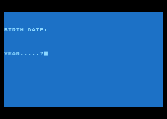 Biorhythm Graphing and Prediction atari screenshot