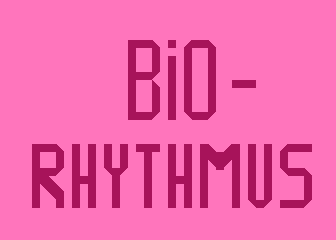 Biorhythmus atari screenshot