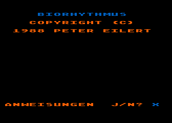 Biorhythmus — screenshot 1
