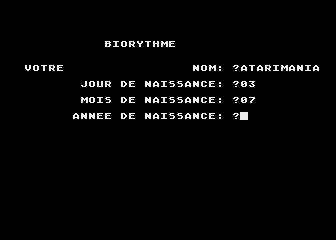 Biorythme — screenshot 1