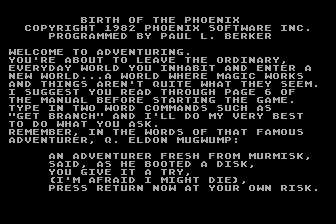 Birth of the Phoenix atari screenshot