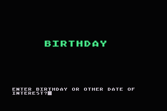 Birthday atari screenshot