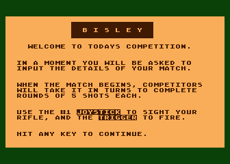 Bisley atari screenshot