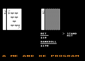 Black Jack atari screenshot