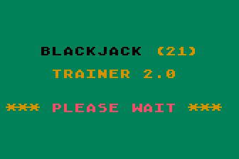 Blackjack (21) Trainer 2.0 atari screenshot