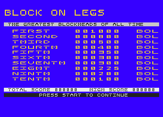 Block on Legs - First Steps atari screenshot