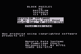 Block Puzzles atari screenshot