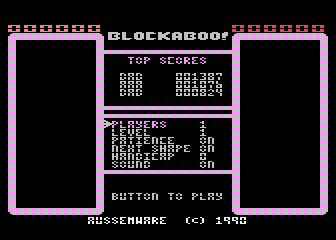 Blockaboo! atari screenshot