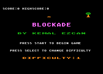 Blockade atari screenshot