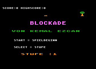 Blockade atari screenshot