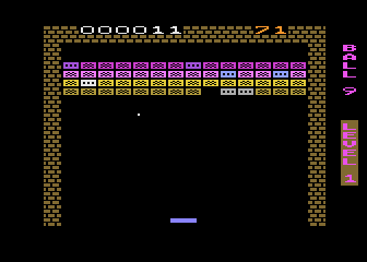 Blockbreaker atari screenshot