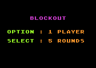 Blockout atari screenshot