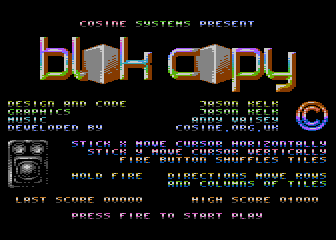 Blok Copy atari screenshot