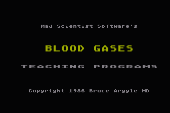 Blood Gases atari screenshot