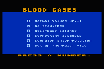 Blood Gases atari screenshot