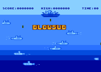 Blowsub atari screenshot