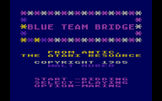 Blue Team Bridge atari screenshot