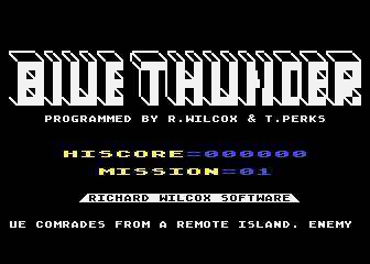 Blue Thunder atari screenshot