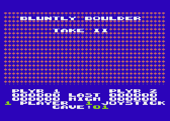 Bluntly Boulder - Take II atari screenshot