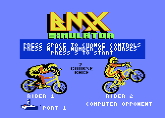 BMX Simulator atari screenshot