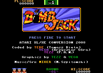 Bomb Jack atari screenshot