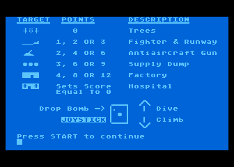 Bomber Attack atari screenshot