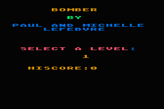 Bomber atari screenshot