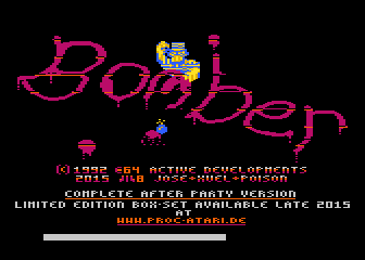 Bomber atari screenshot