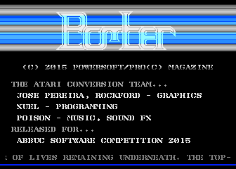 Bomber atari screenshot