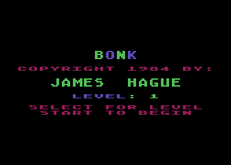Bonk atari screenshot