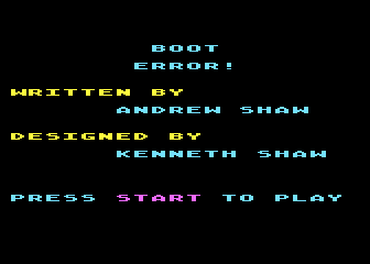 Boot Error atari screenshot